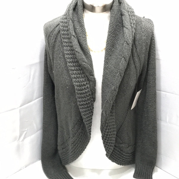 New York and Company Grey Knitted Cardgian Ladies M