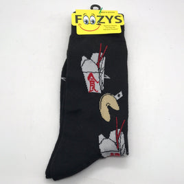 Foozys NEW! Chinese Take Out Socks Mens 6-12