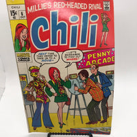 Comic Book: MARVEL COMICS 1969 Millie's Red-Headed Rival Chili 2 Book Set WORN