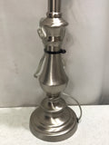 Tested Silver Tone Table Lamp 14"