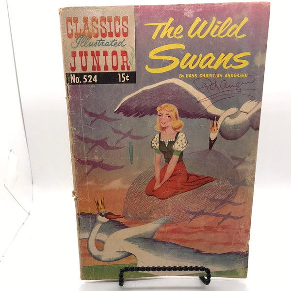 Comic Book: Classics Illustrated 1956 The Wild Swans by Hans Christian Anderson #524 WORN