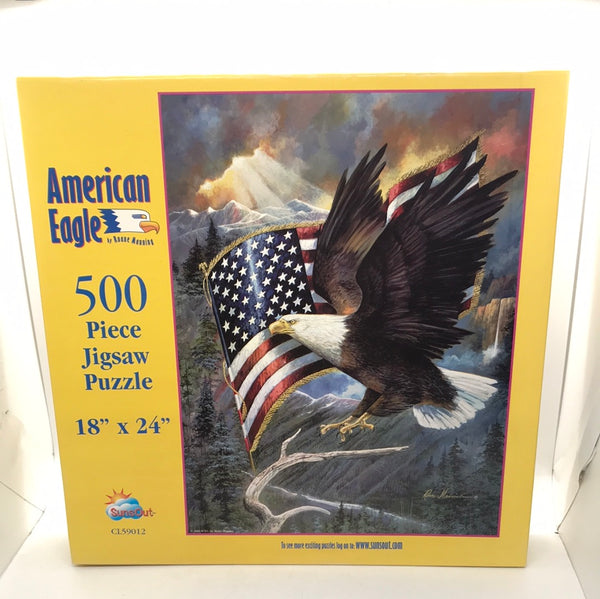 OPEN BOX UNCOUNTED Puzzle: 500 pc American Eagle