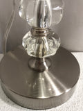 TESTED Clear Glass Octogon Accents Table Lamp 20"