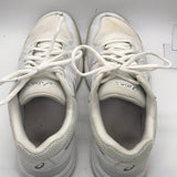 Asics Gel Dedicate Tennis Shoe E757Y White STAINING Ladies 8