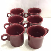 Fiestaware Burgundy Mug Set 6pcs