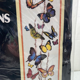 NEW! Cross Stitch Kit: Monarch Horizons "The Butterflies" 6" x 24"