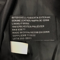 Worthington Black Genuine Leather Jacket Ladies L