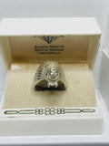 Sterling Silver RING Vintage 925 Indian Chief Head STUNNING!  SIZE 10