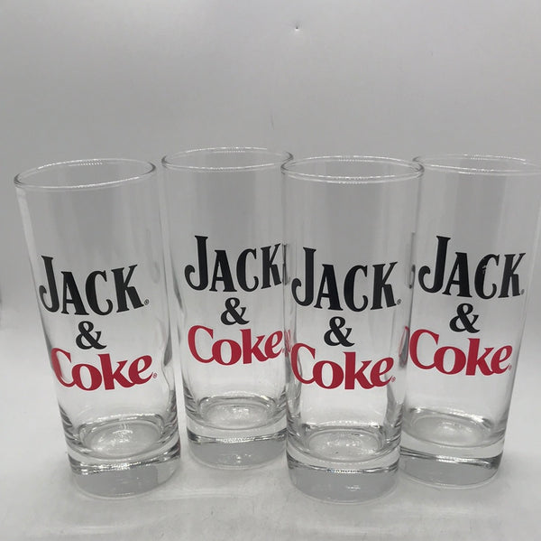 Jack & Coke Clear Glass Set 4 pcs