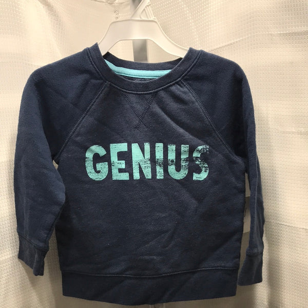 Cat & Jack Blue "Genius" Shirt Boys 3T