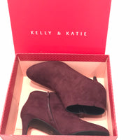 NEW! Kelly & Katie Wine High Heel Ankle Boots Ladies 7
