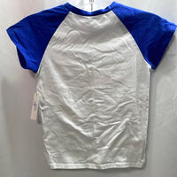 Patriotic Shirt White Blue Girls 6/8