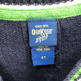 Oshkosh Blue and Green Sweater Boys 4T