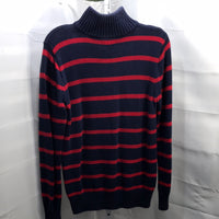 Chaps Blue and Red Striped Half Zip Sweater Boys XL 18/20