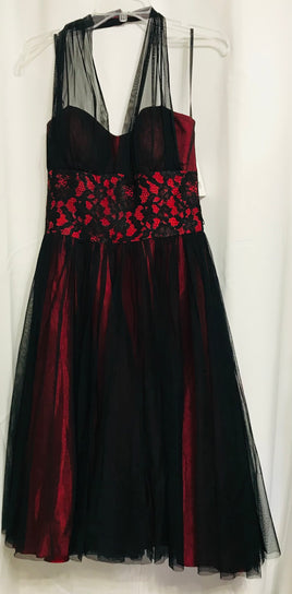 Betsey and Adam Black and Red Dress Ladies 6