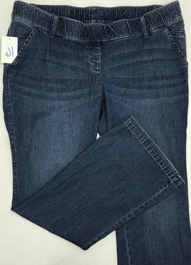 Old Navy Blue Stretch Jeggings "Trouser Flare" Ladies 16