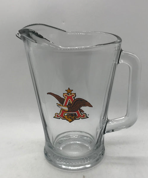 LARGE Glass Anheuser Busch Beer Pitcher 64oz