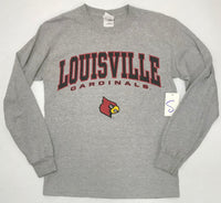 Dodger Louisville Cardinals Grey Long Sleeve Shirt Mens S