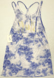 Bathing Suit Cover Shirt/Dress Tie Dye Blue "Shell Yeah!" Ladies S
