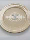 1998 Teagues Frogtown Pottery Plate with Blue Cronflower Design 11"