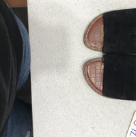 Sam Edelman Black and Brown Gio Slide Sandals Ladies 6.5