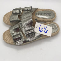 Splendid Silver Buckle Sandals Ladies 6.5