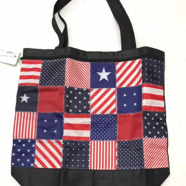 Patriotic Tote Bag NEW 16" x 15"