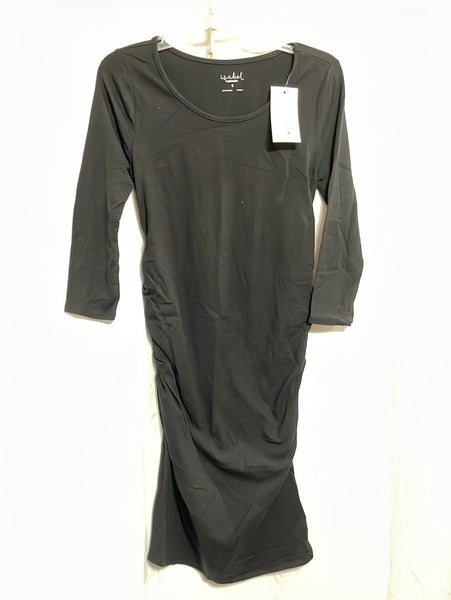 NWT Maternity Clothing ISABEL: Black Dress Long Sleeve S