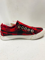 Blowfish Red and Black Plaid Shoes Girls 7