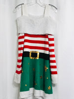 Holiday Time Christmas Shirt/Dress Ladies L 12/14