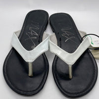Max Black and White Sandals Ladies 9 Lt Wear