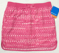 NEW Columbia Pink and White Omni-Shade Sun Protection Skort Girls L 14/16