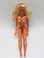 Vintage 1976 Barbie Gold Tinsle in Hair, Gold Jewelry