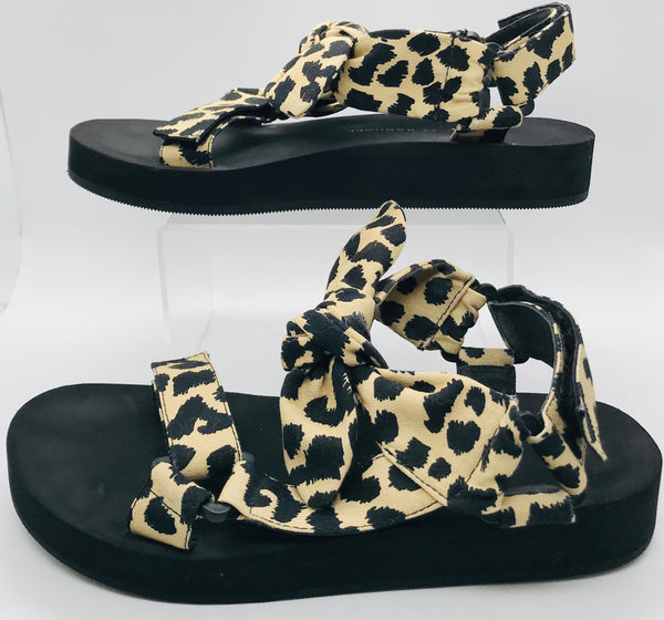 Loeffler Randall Animal Canvas Sandals Ladies 6.5M