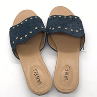 Vaneli Blue and Brown Sandals Ladies 7M