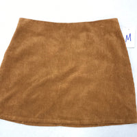 The Impeccable Pig Cordory Short Skirt Gold Ladies M