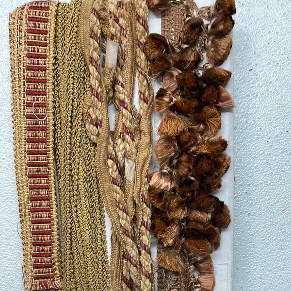 *UNKNOWN LENGTH* Decorative Crafting Fringe: Browns & Golds