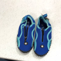 Tuga Blue Swim Shoes Kids 11/12 LT STAINING