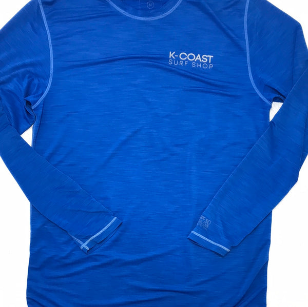 K Coast Surf Shop Sun Shirt Long Sleeve Blue ADULT M