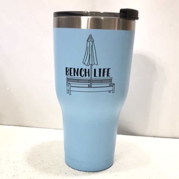 Rtic Blue Metal "Bench Life" Cup 30oz