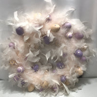 Feather Easter Wreath 16"