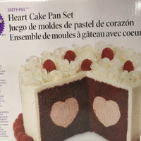 Wilton Heart Cake Pan Set Tasty-Fill NEW